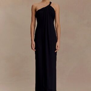 Black One-Shoulder Meshki Dress